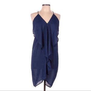 Mahina Royal Blue Short Ruffle Dress